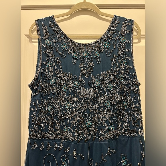 Pisarro Nights Beaded Mesh Gown - Picture 5 of 10